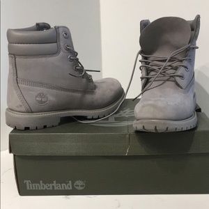 Grey Timberland Boots